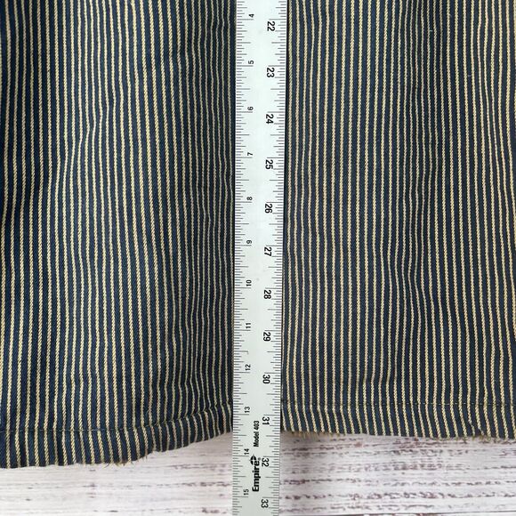 Kavu Sherpa Lined Hickory Railroad Stripe Chore Coat XXL Workwear Shirt Jacket - Picture 15 of 15